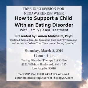 How to Support a Child with an Eating Disorder [image description: same poster of same text in post]
