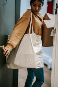 Arriving at college [Image description: Indian female moving into college dorm] Represents a potential college student with history of an eating disorder in California