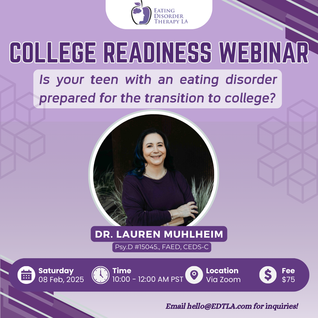 Eating Disorder College Readiness Webinar for Parents 2025